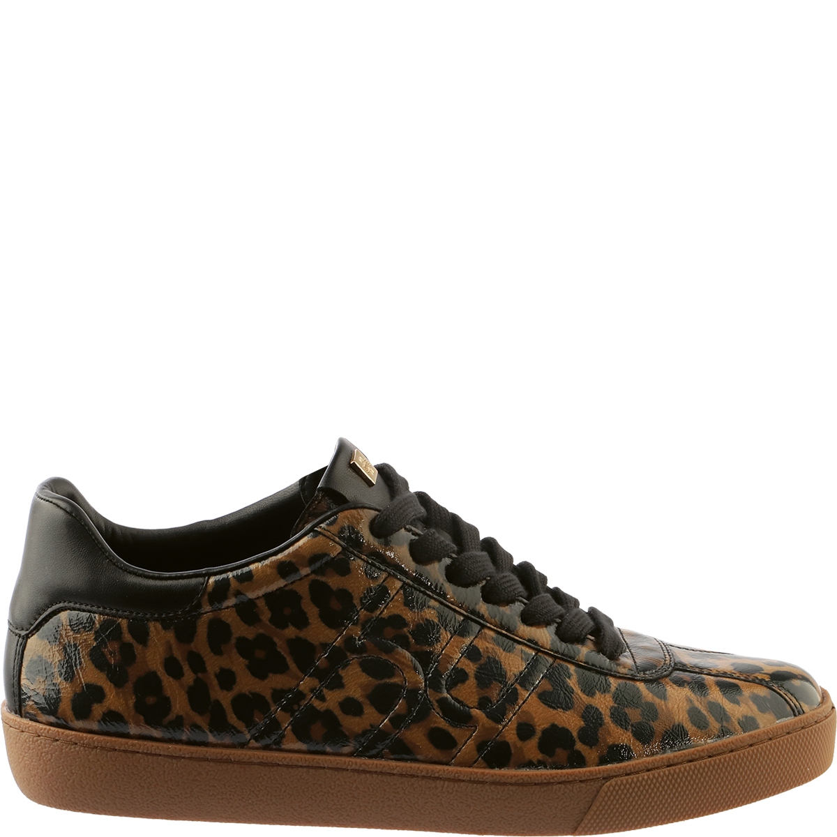 Högl High-quality leather retro sneakers in leopard print Multicolour
