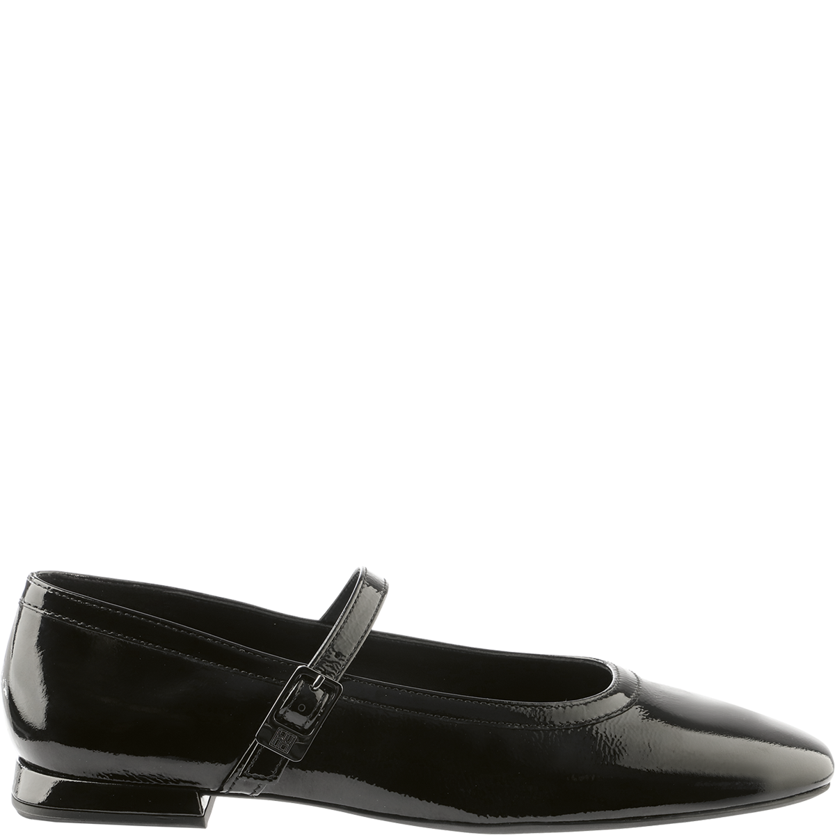 Högl Sustainable strappy loafers with mini block heels Black