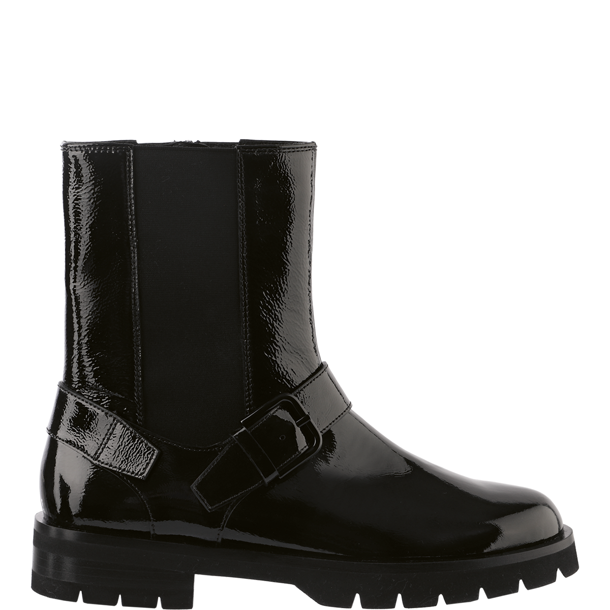 Högl Modern biker ankle boot in a glossy look Black