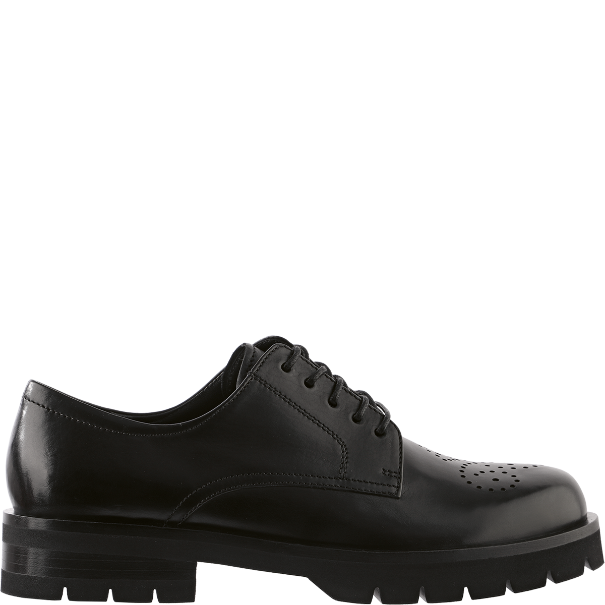 Högl Modern interpretation of a loafer with embossed holes Black