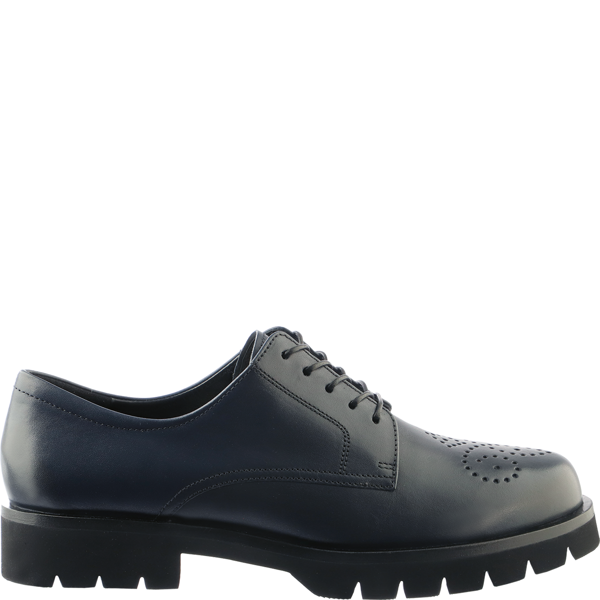 Högl Modern interpretation of a loafer with embossed holes Blue