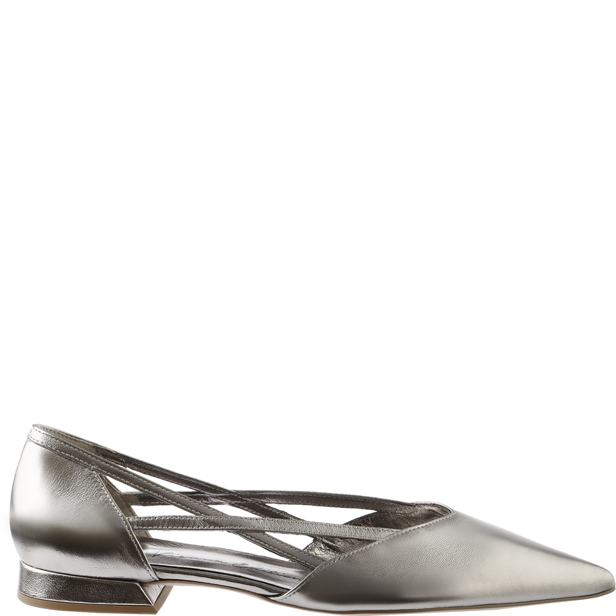 Högl Ballerinas with thin straps – Vienna Edition Metallic