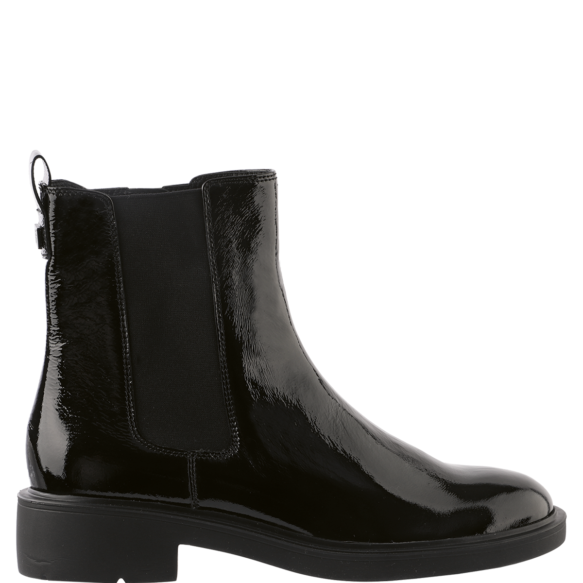 Högl Sleek Chelsea boot made from high-quality leather with a crinkled look Black