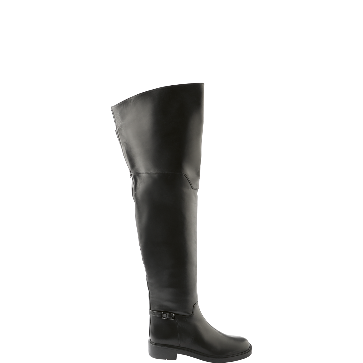 Högl High-quality smooth leather over-the-knee boots Black