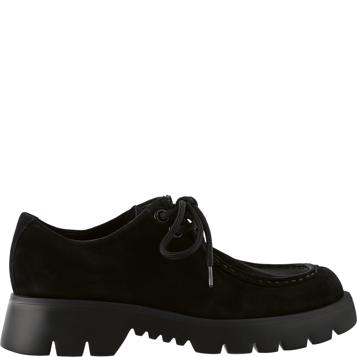 Högl Loafer in velvety suede with a striking sole Black