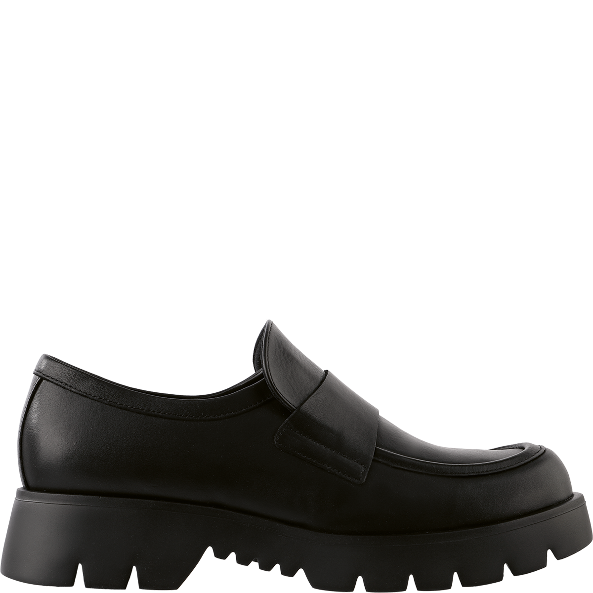 Högl Black loafer with striking sole Black