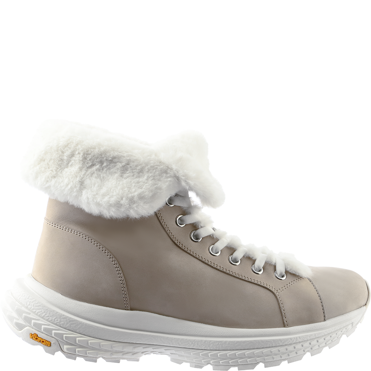 Högl High-top sneakers lined with virgin wool Beige