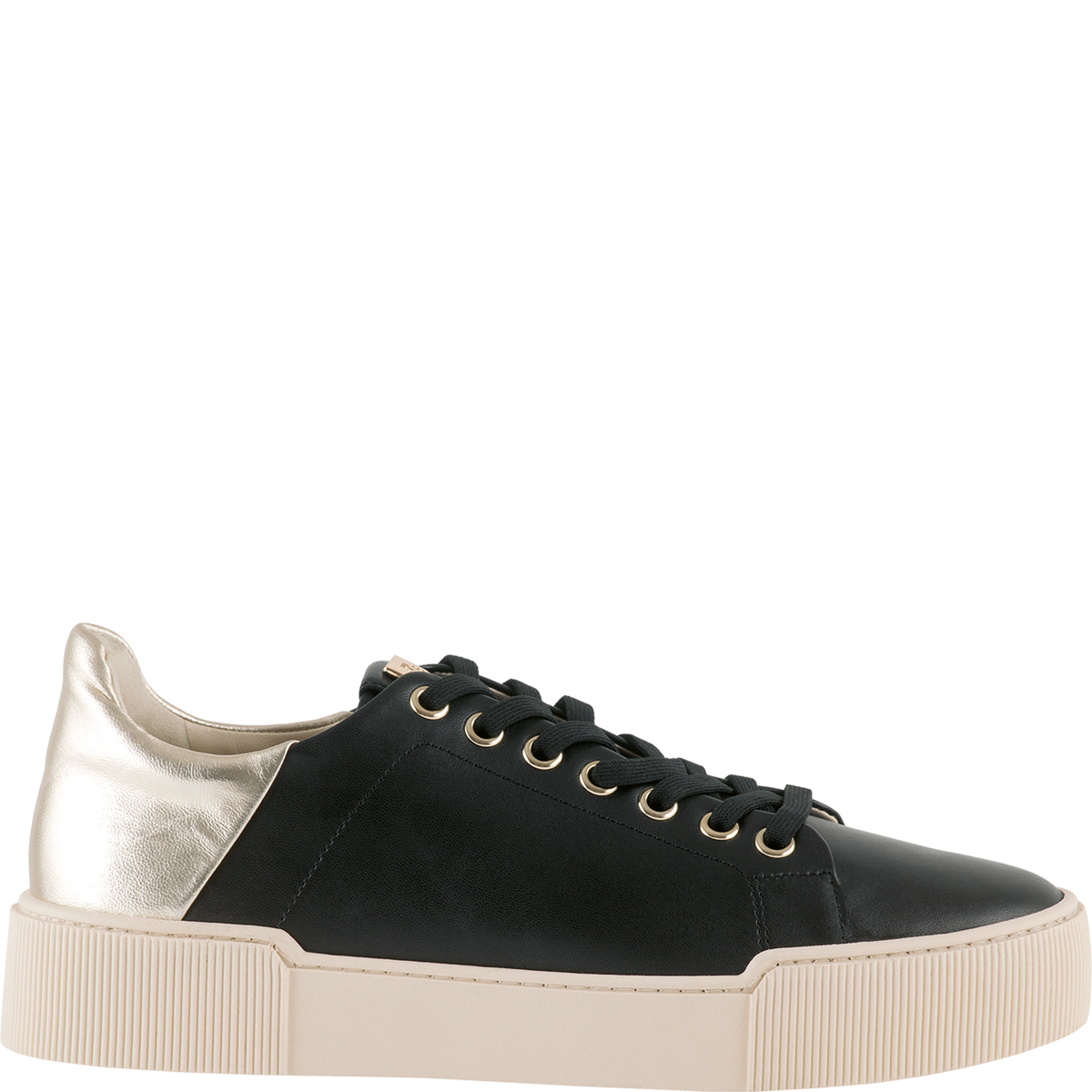 Högl Leather sneakers with metallic appliqués Multicolour