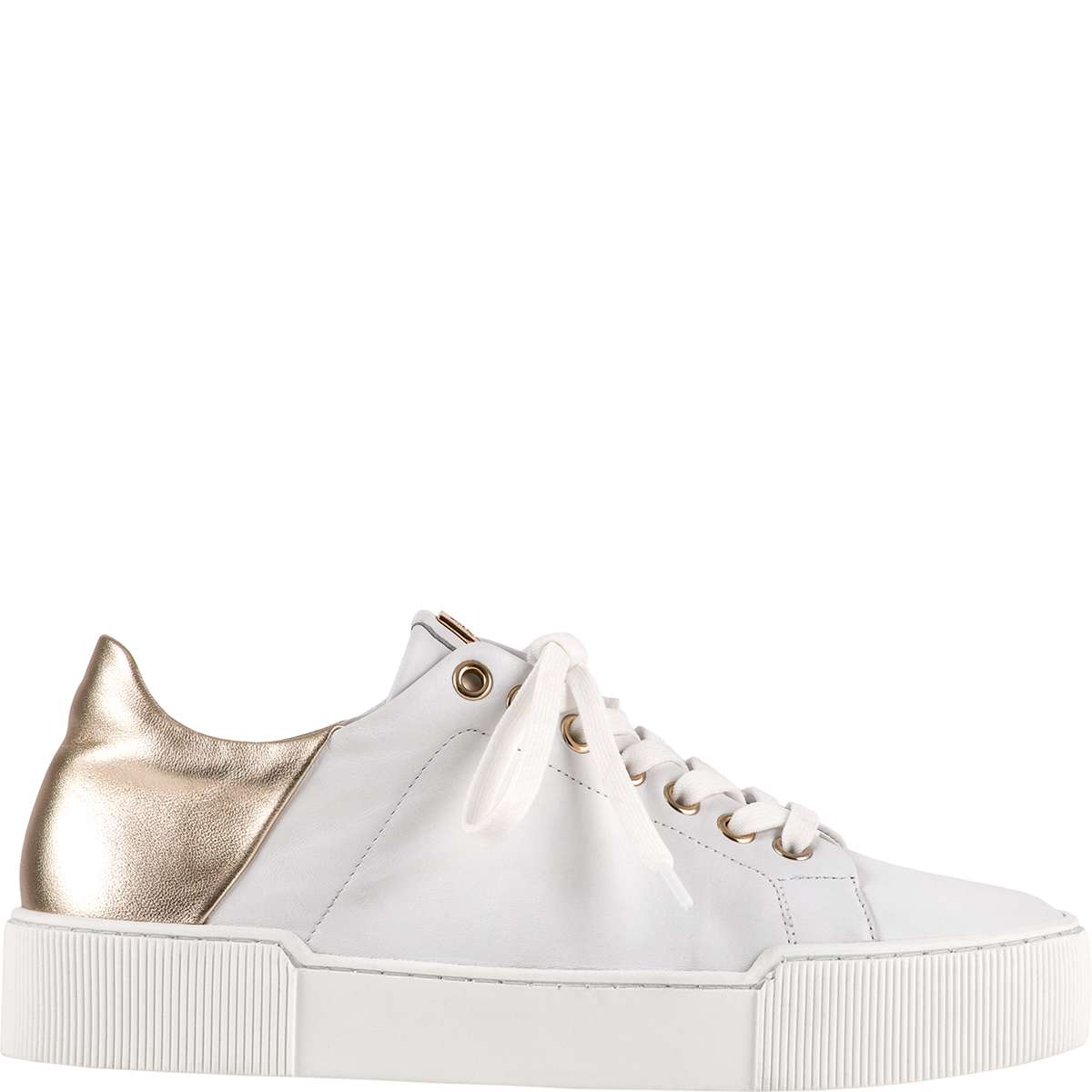 Högl Leather sneakers with metallic appliqués Multicolour