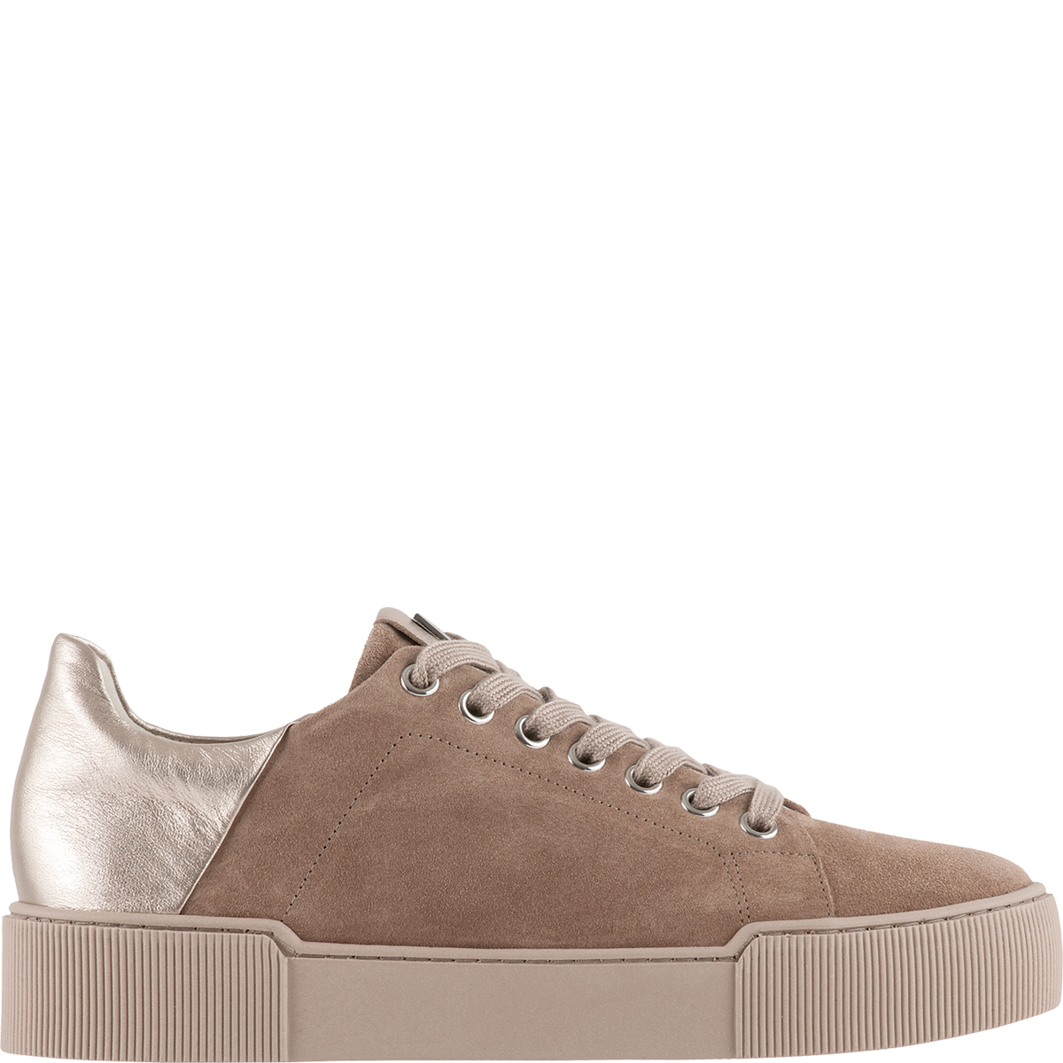 Högl Minimalistischer Sneaker mit geriffelter Sohle Beige