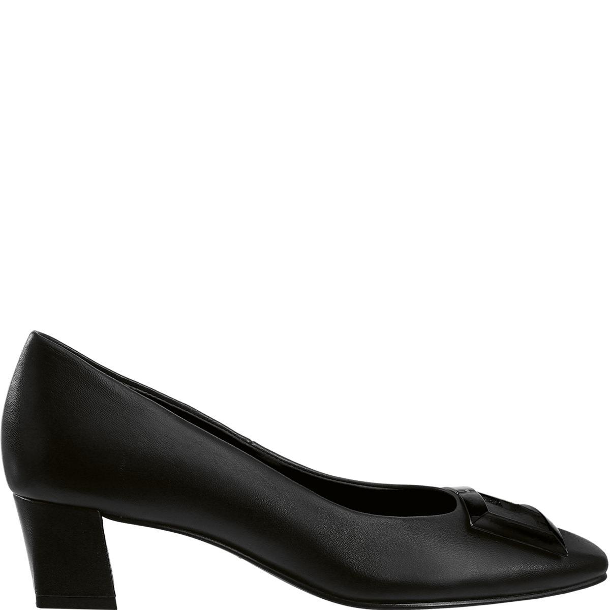 Högl Understated lambskin leather pumps with decorative elements in a matching shade Black