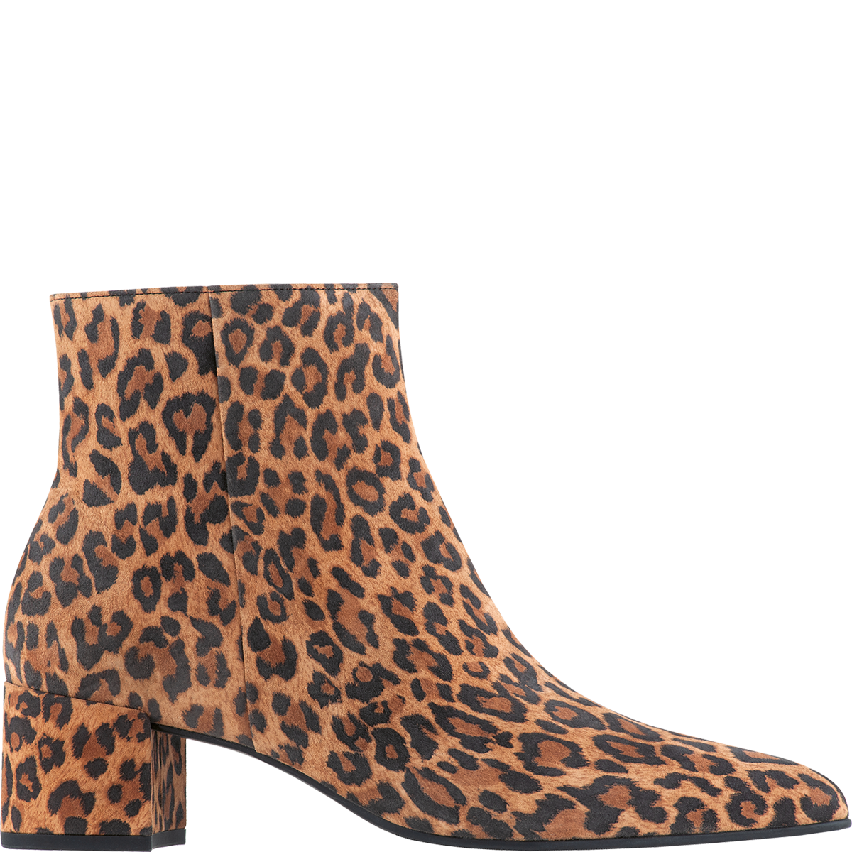 Högl Pointed suede ankle boots in bold leopard print Brown