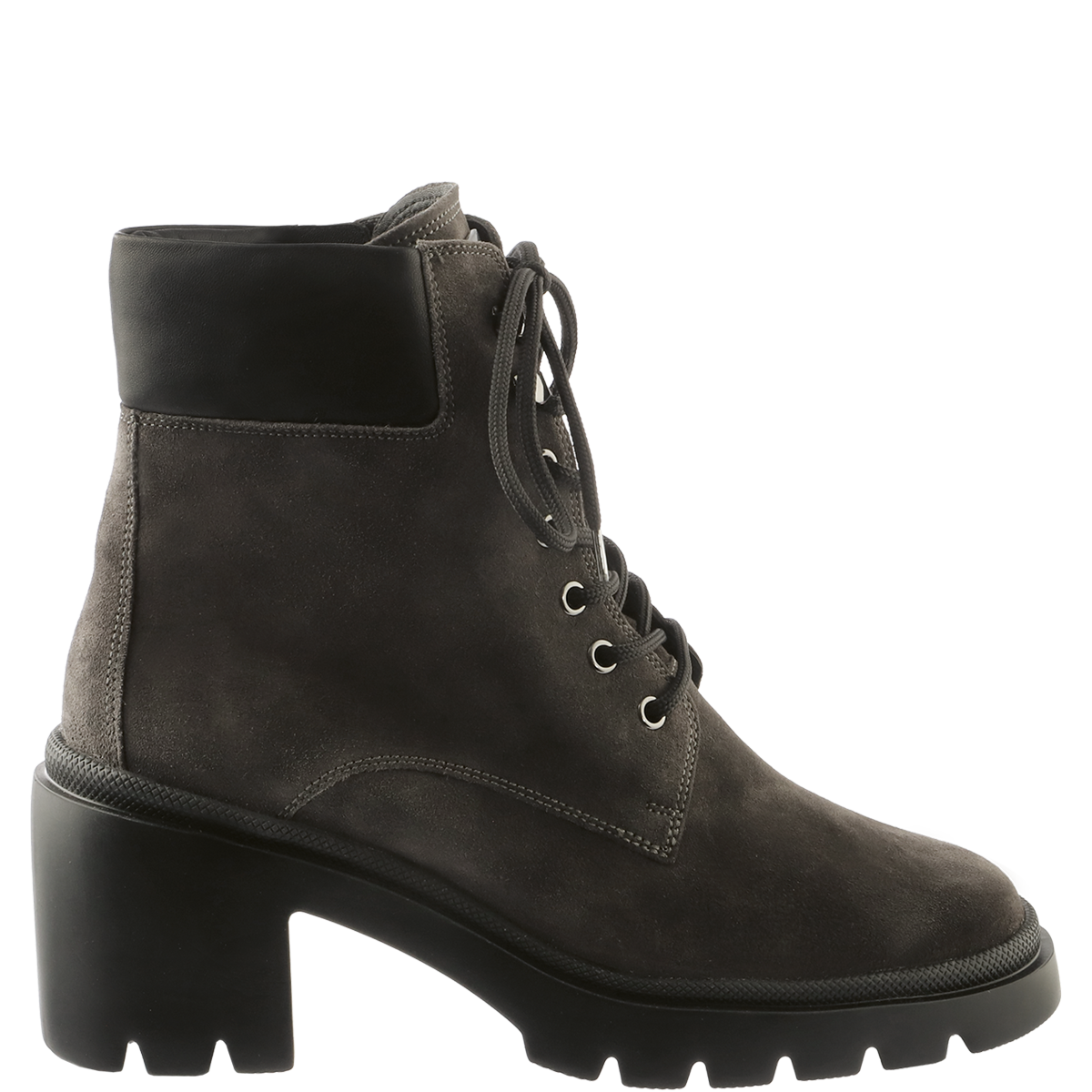 Högl Sustainable suede ankle boot with a striking profile Grey