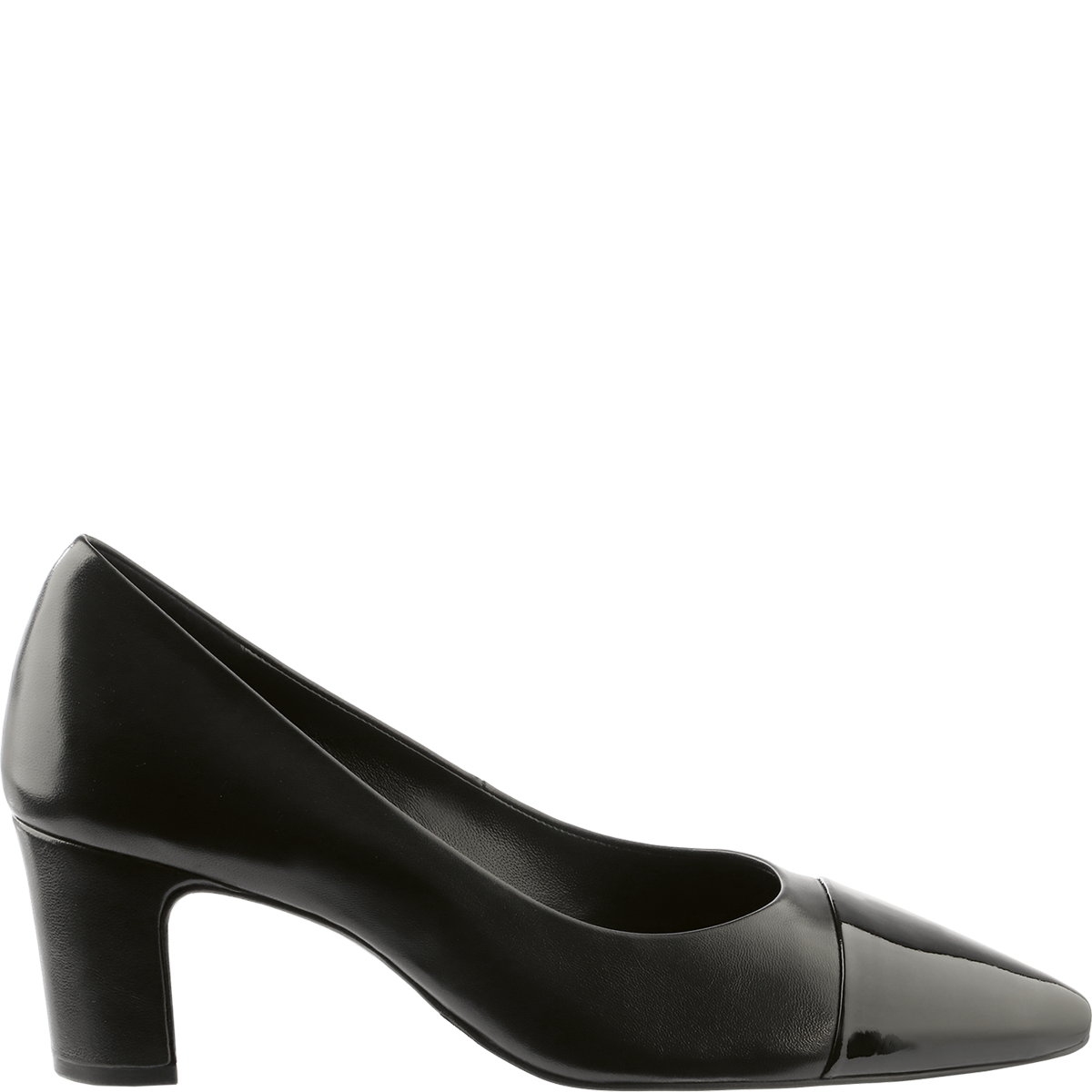 Högl Sustainable pumps with shiny patent leather toe caps Black