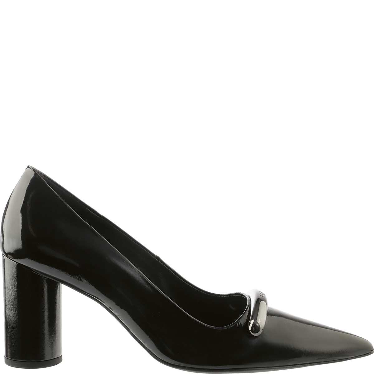 Högl High glossy leather pumps with decorative elements Black