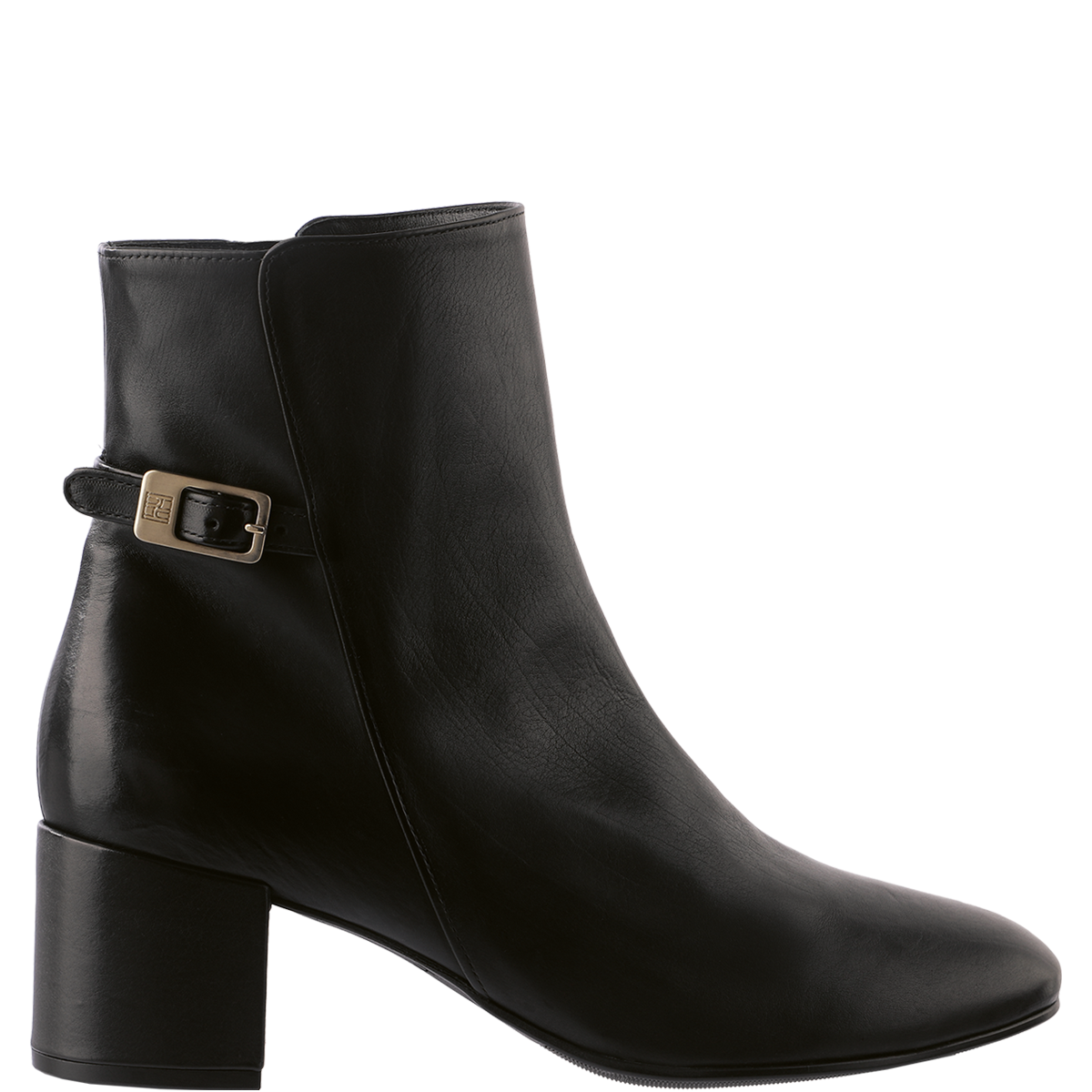 Högl Elegant ankle boots with decorative buckles and block heels Black