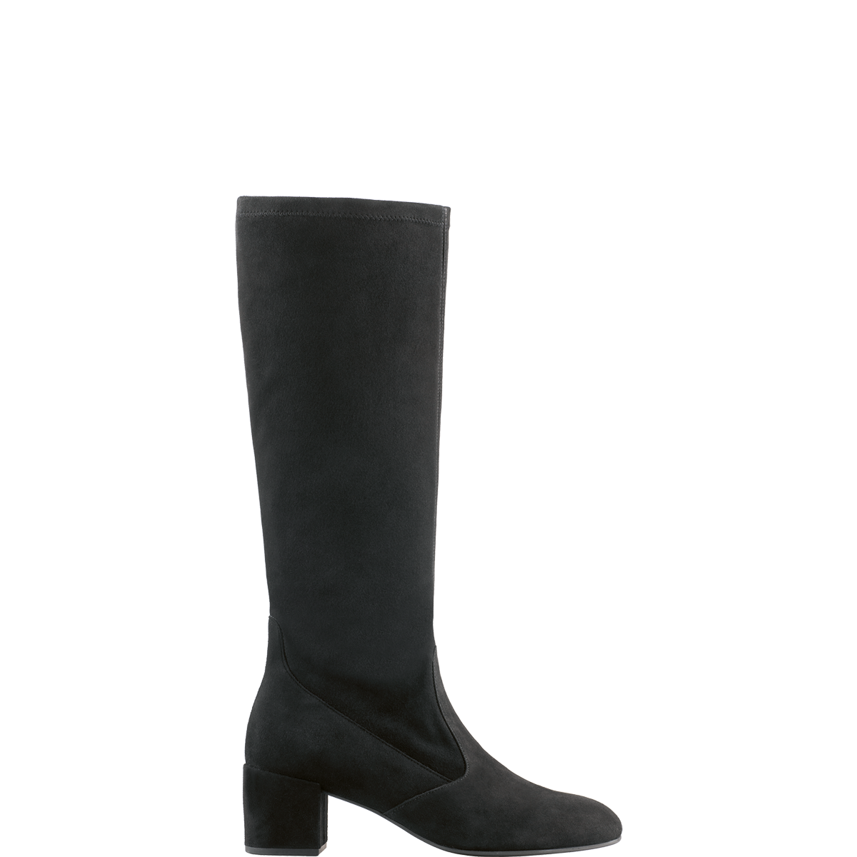 Högl Black suede boots with block heels Black