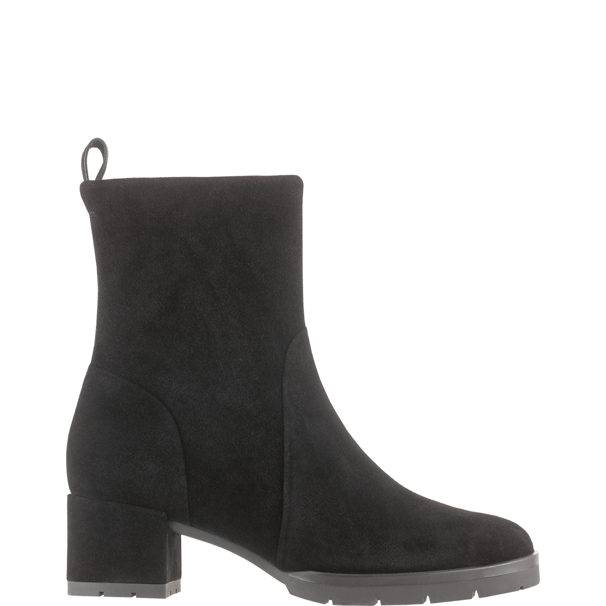 Högl Minimalist sustainable suede ankle boots Black