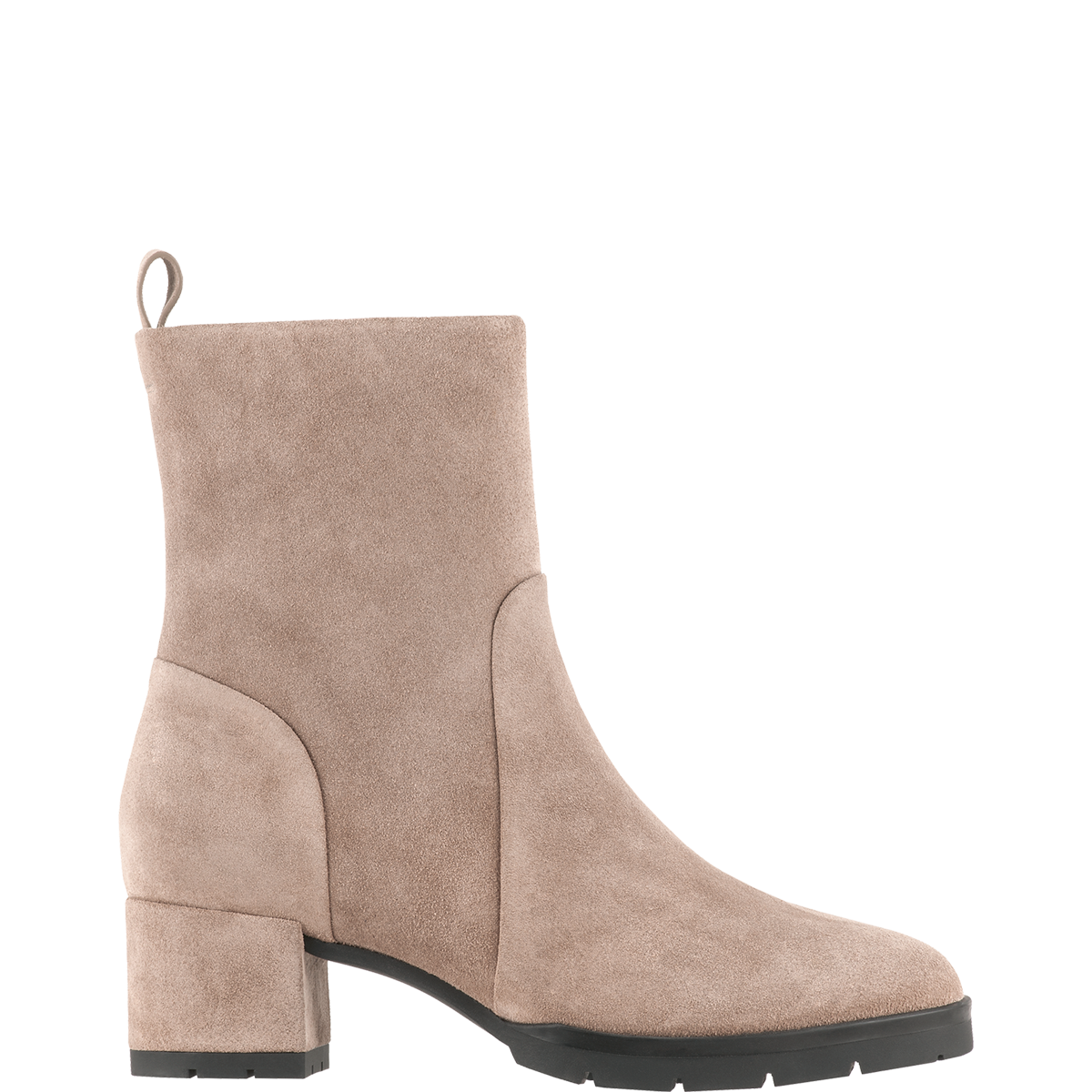 Högl Minimalist sustainable suede ankle boots Beige