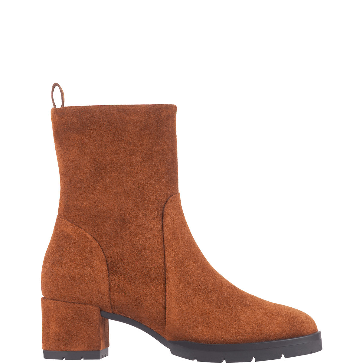 Högl Minimalist sustainable suede ankle boots Brown