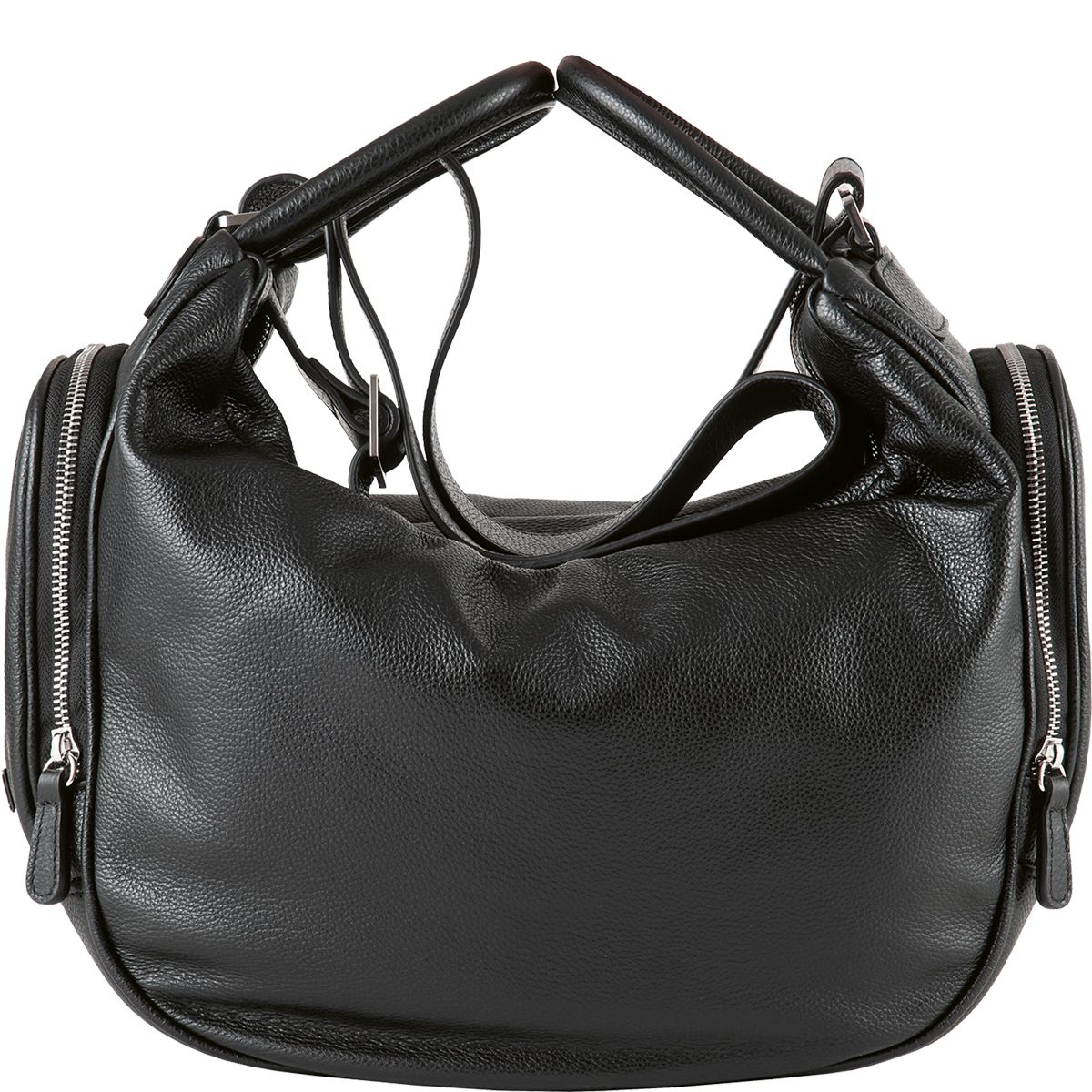 Högl Raffinierte Tasche aus softem Leder Schwarz