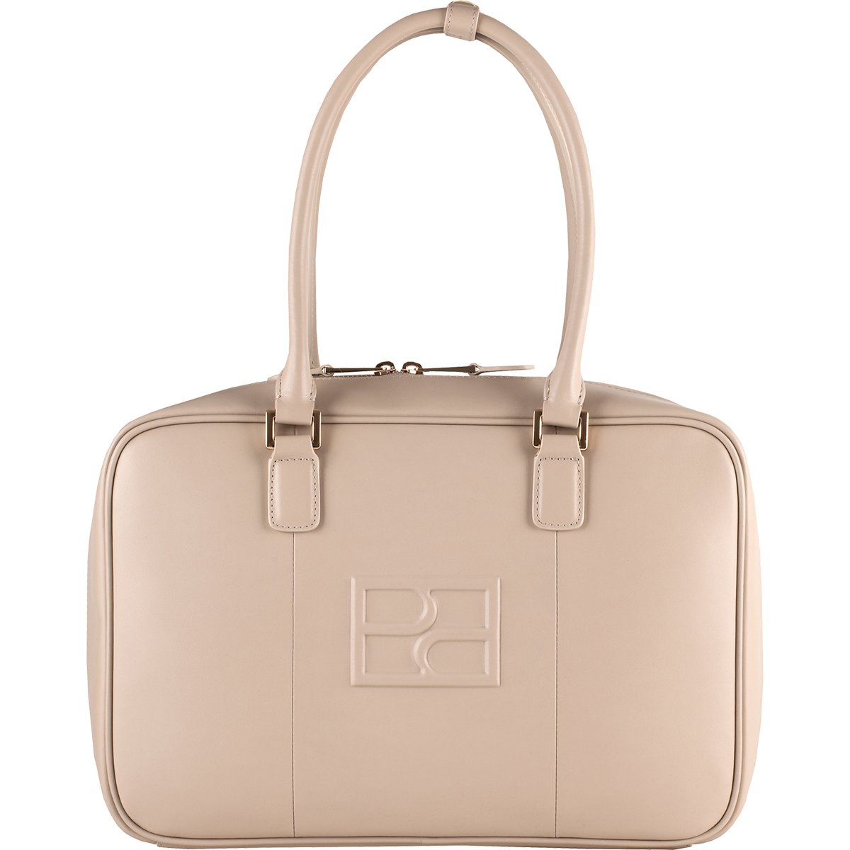 Högl Nachhaltige Leder-Tasche in moderner Silhouette Beige