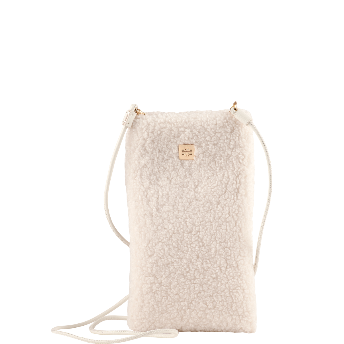 Högl Limited Edition: Smartphone bag in teddy look. Beige