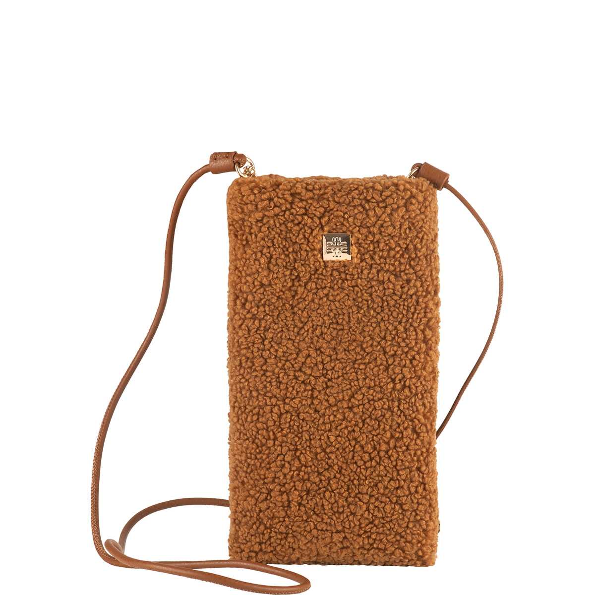 Högl Limited Edition: Smartphone bag in teddy look. Brown