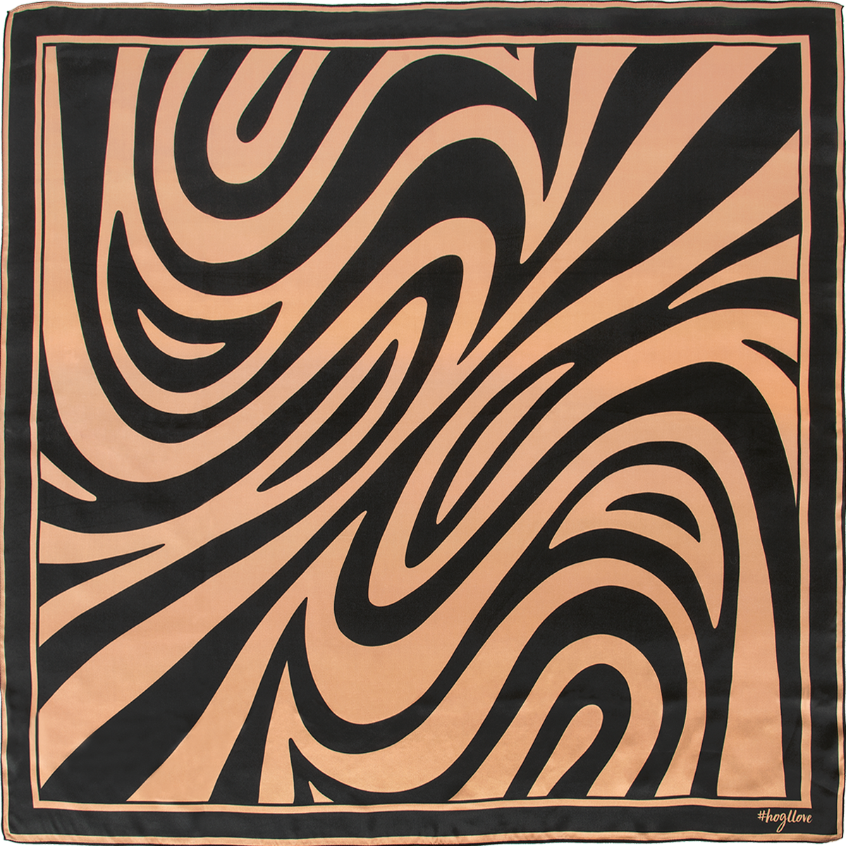 Högl High-quality silk scarf with Högl's own magma print Multicolour