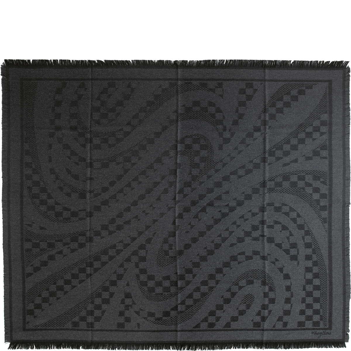 Högl High-quality wool scarf – made in Italy Black