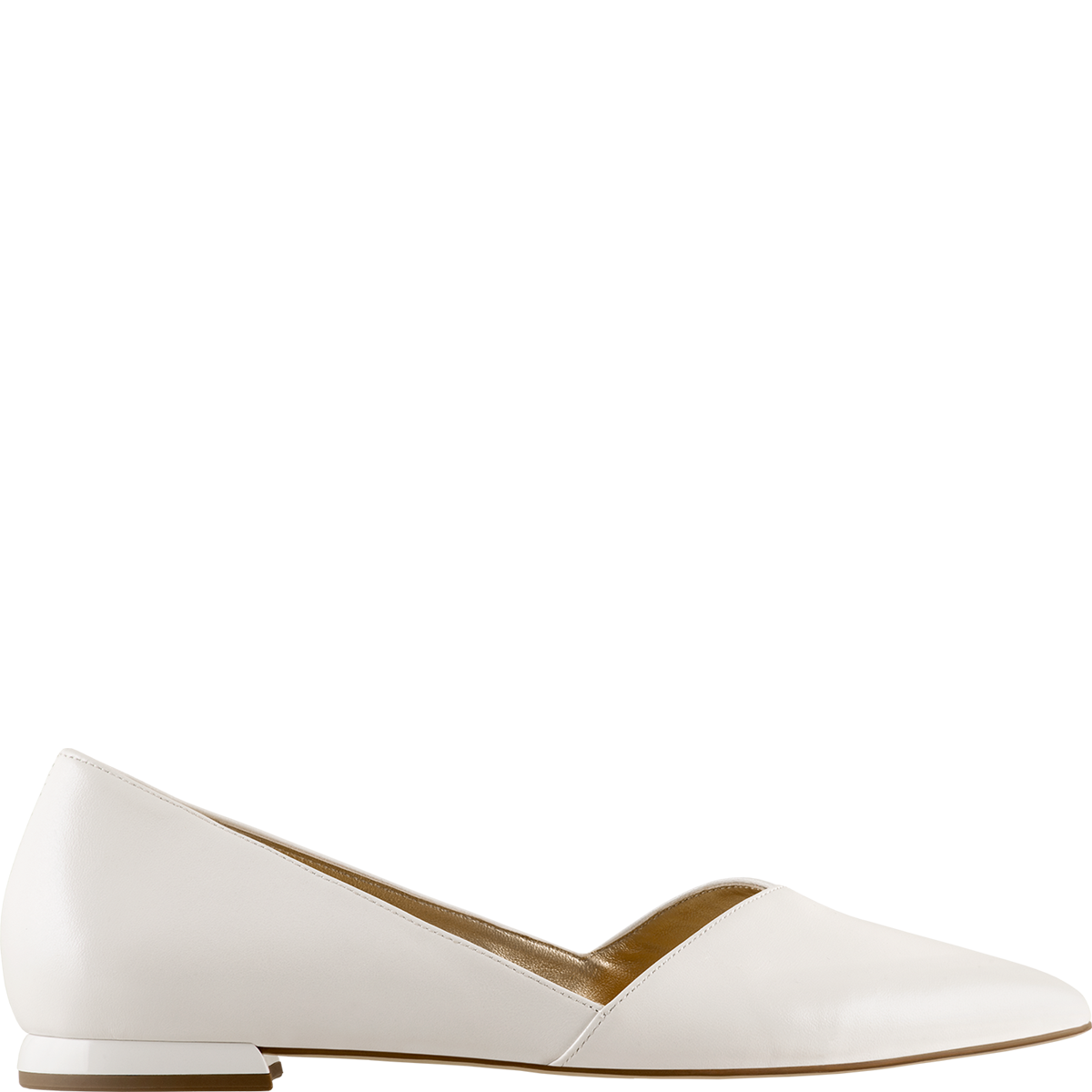 Högl Elegant ballerinas with mini block heels White