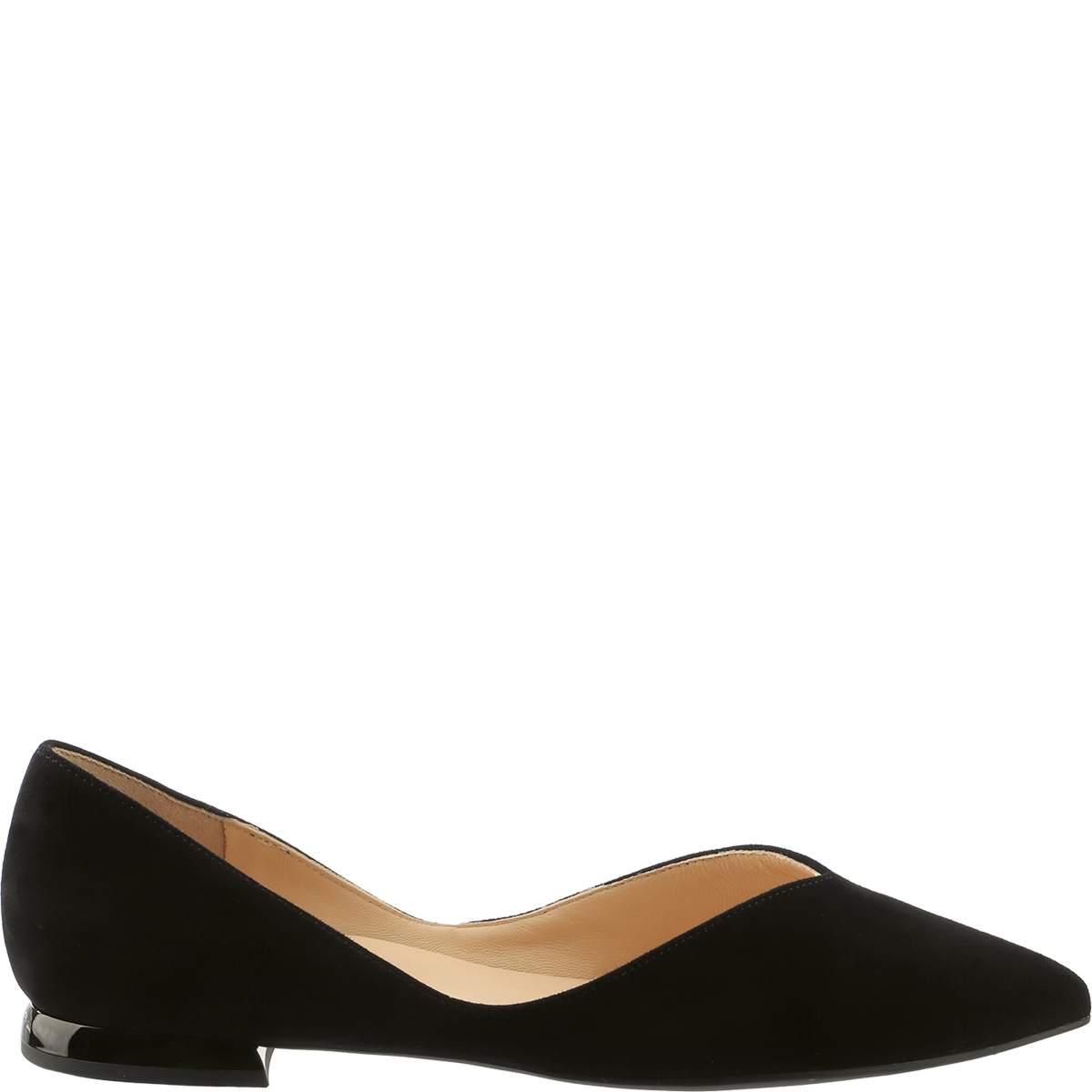 Högl Classic suede Ballerina Black