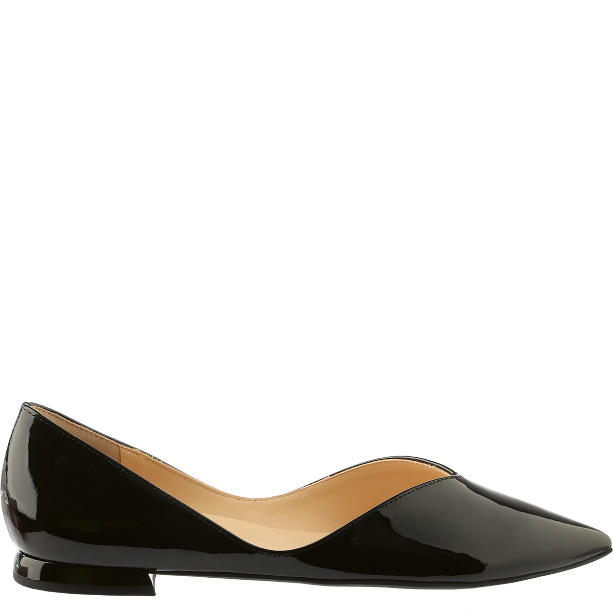 Högl Classic ballerinas made from sustainable patent leather Black