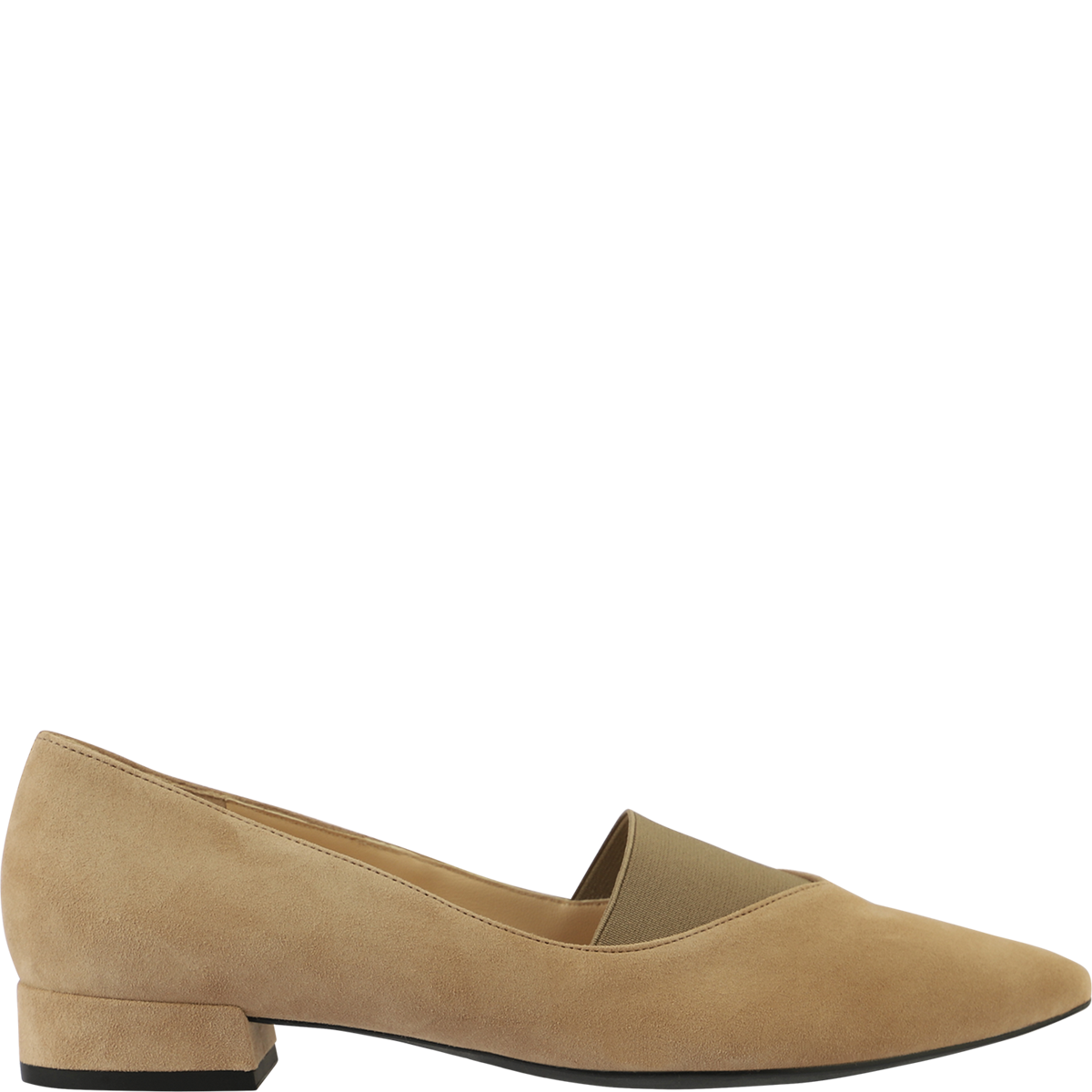 Högl In Europa gefertigte Pumps mit kleinem Blockabsatz und Spitze Beige