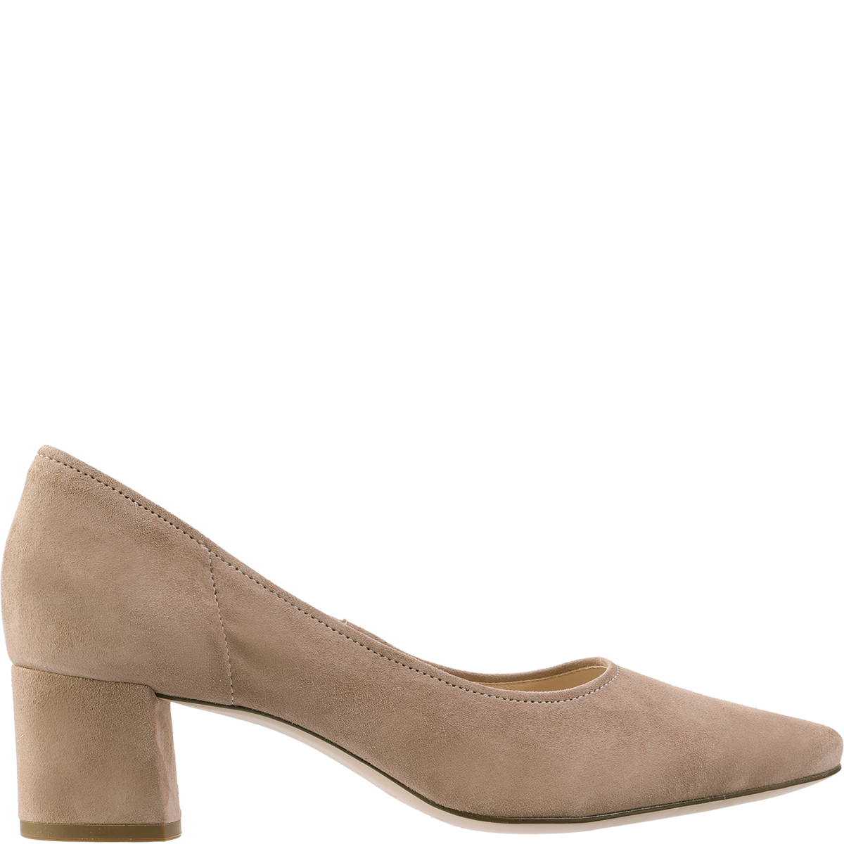 Högl Block-heeled suede shoes Beige