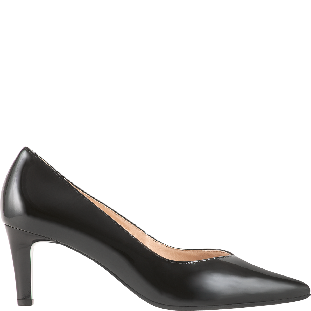 Högl Plain-coloured patent leather pumps with stiletto heels Black
