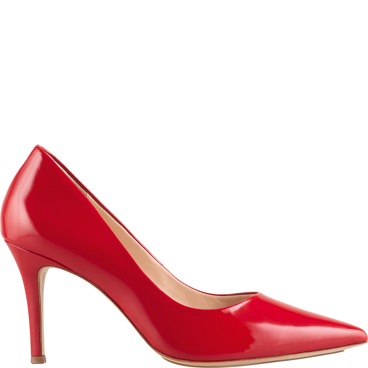 Högl Elegant sustainable calfskin leather pumps Red