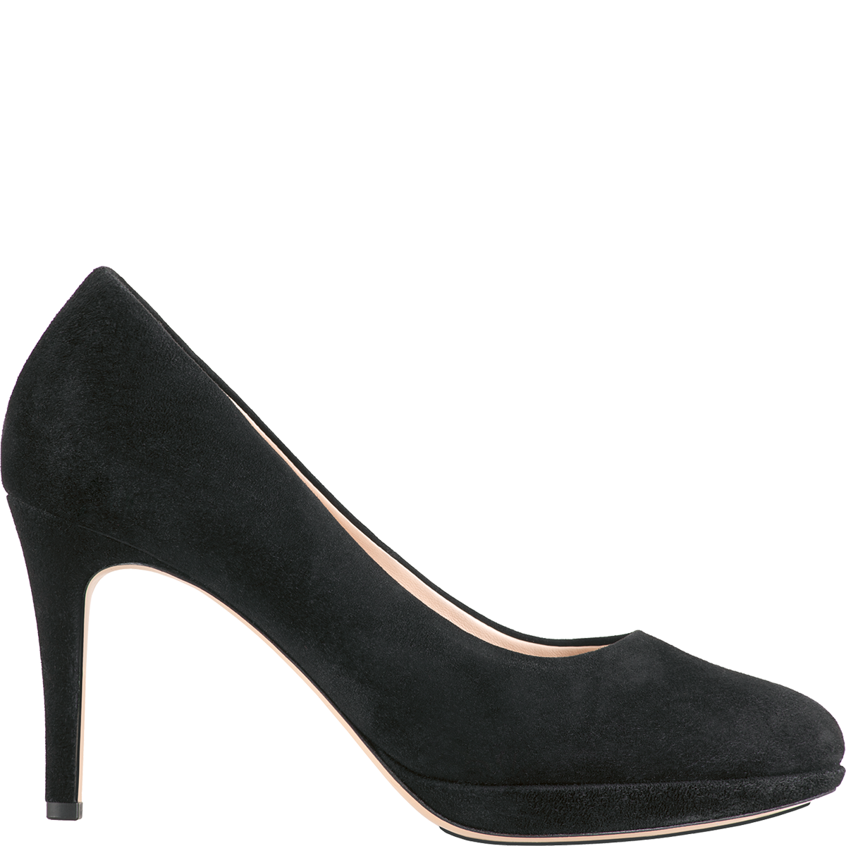 Högl Feminine and elegant pumps made of sustainable suede leather Black