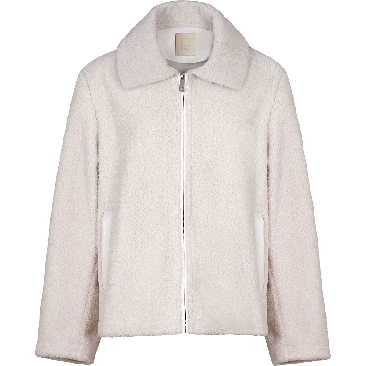 Högl Teddy jacket with a minimalist silhouette Beige