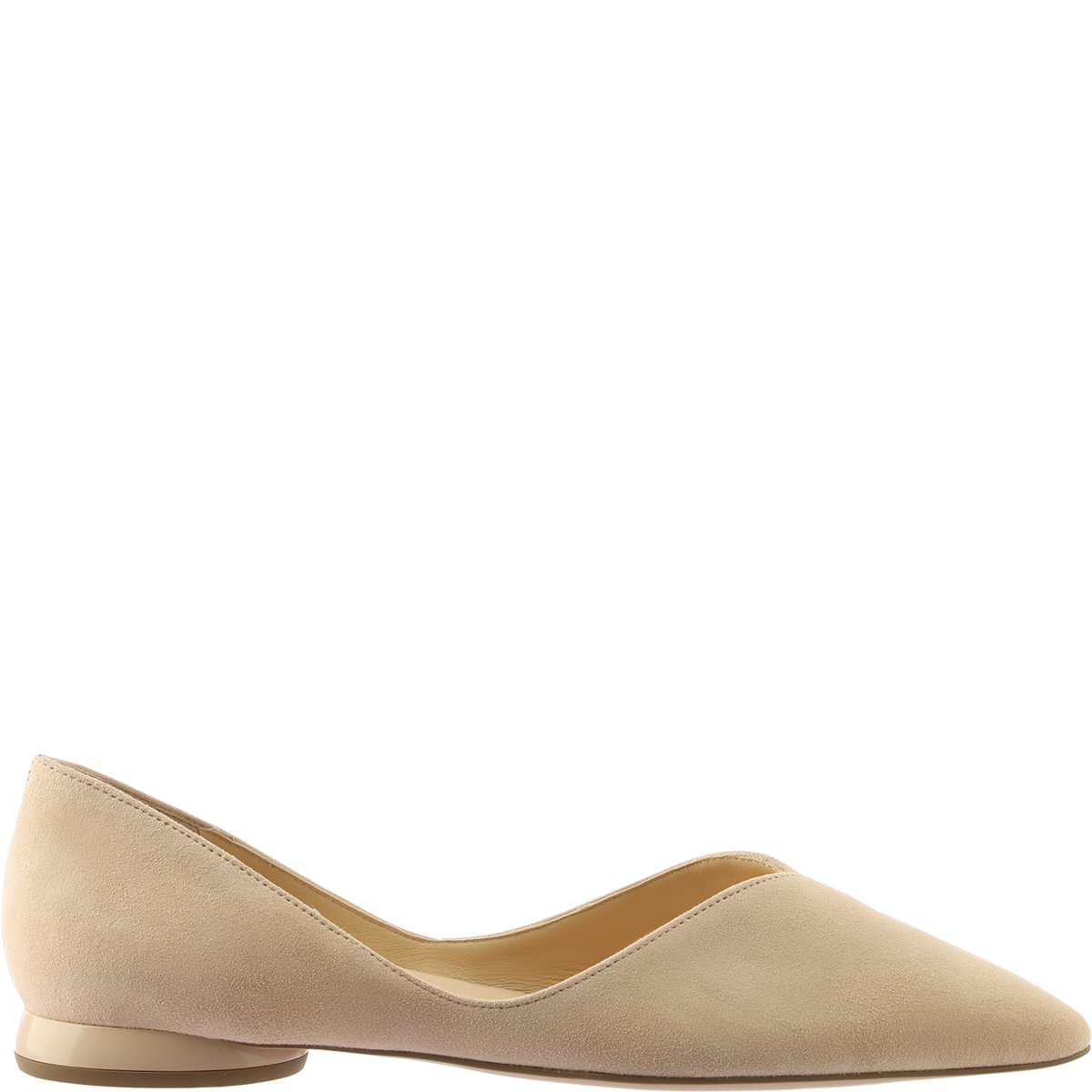 Högl High-quality suede ballerinas with a minimalist design Beige