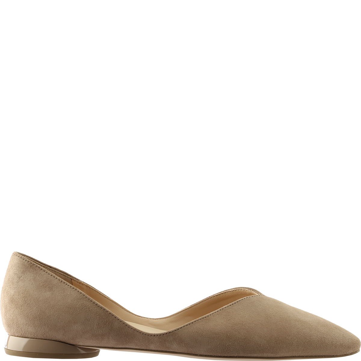 Högl High-quality suede ballerinas with a minimalist design Beige