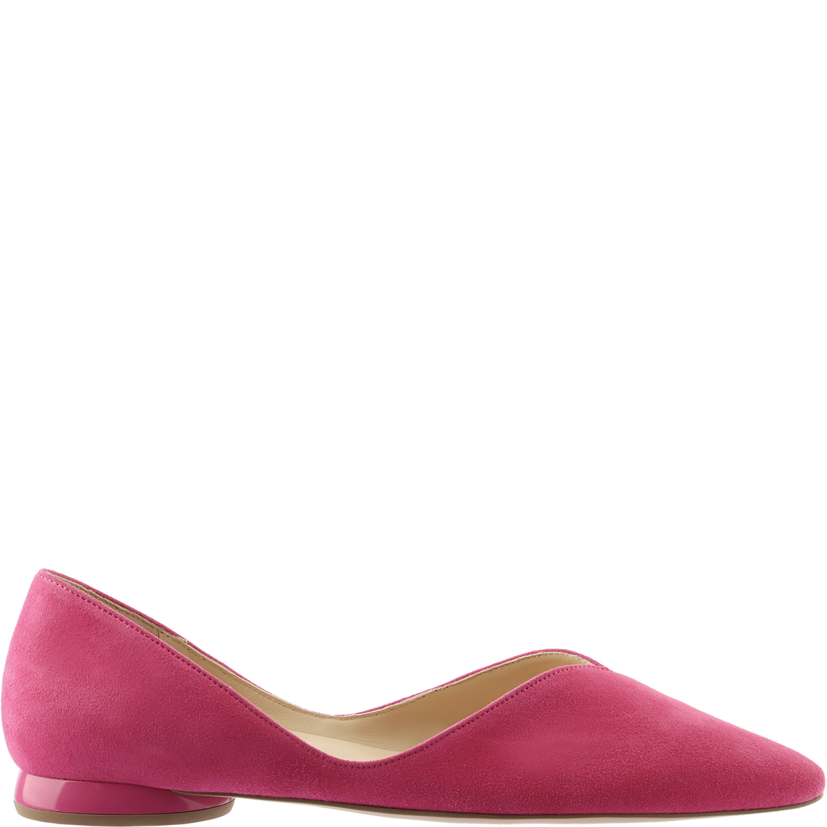 Högl High-quality suede ballerinas with a minimalist design Pink