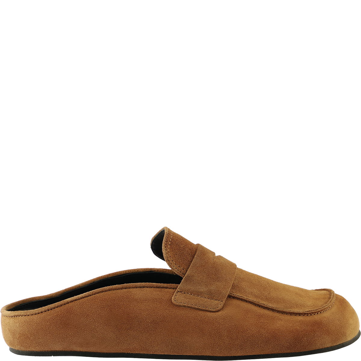 Högl Pantolette im Clogs-Design aus samtigem Veloursleder Braun