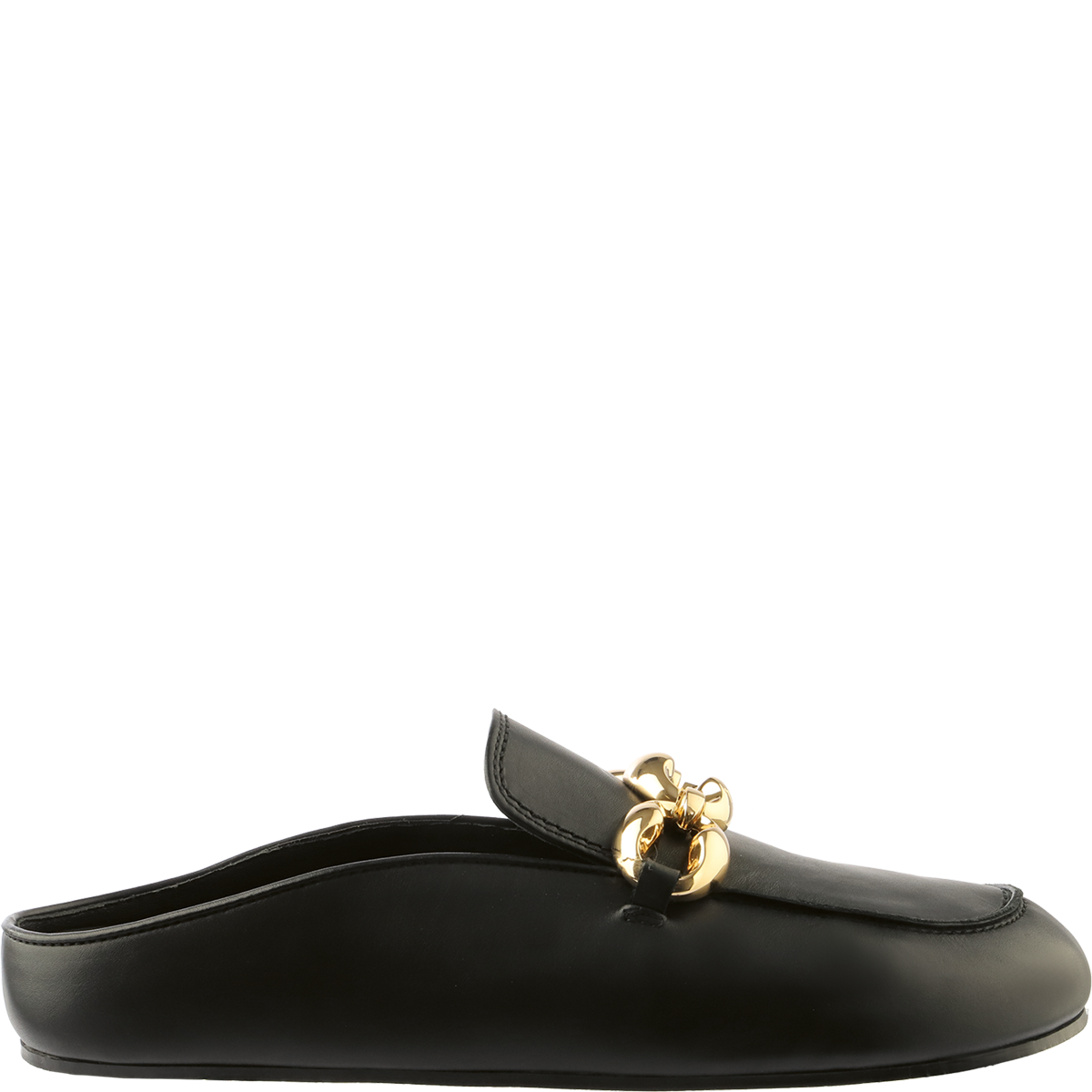 Högl Casual clogs with gold-coloured decorative chains Black