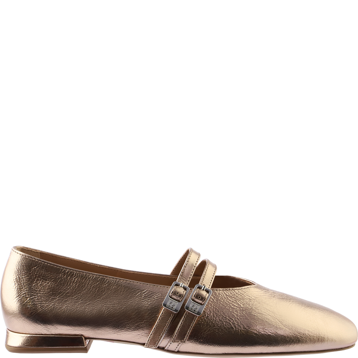 Högl Metallic Mary Janes with double straps Metallic