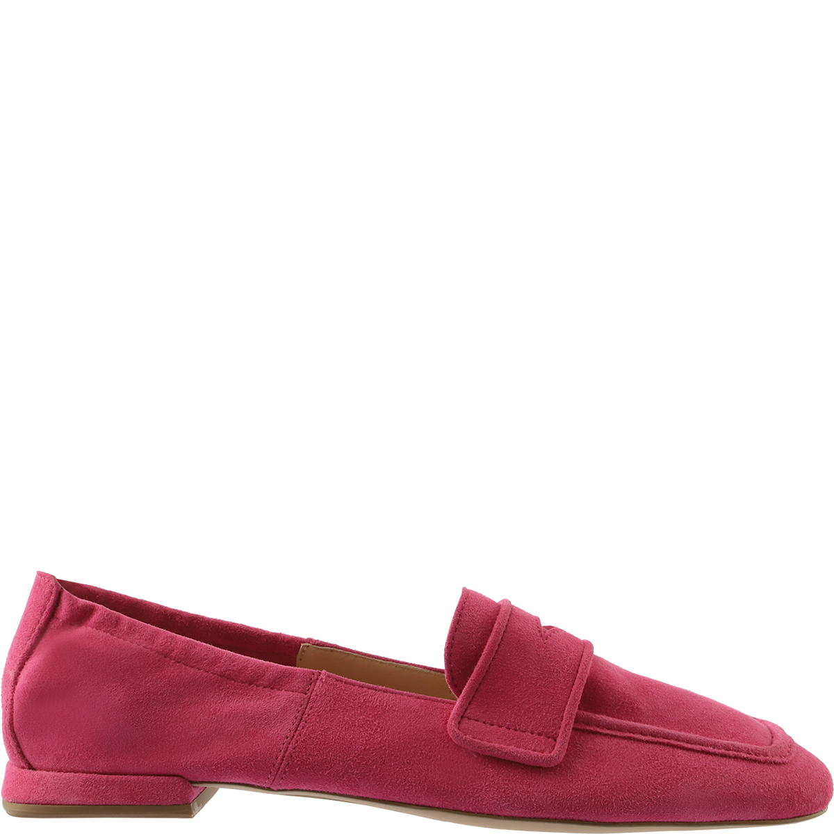 Högl Purist leather loafers with mini block heels Pink