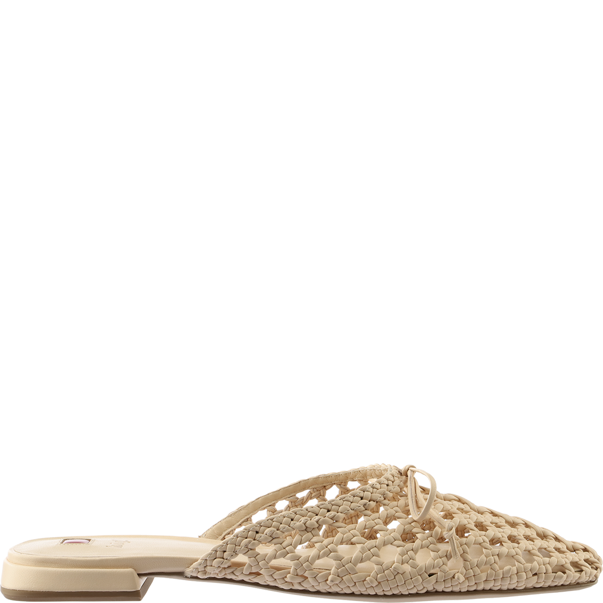 Högl Woven mules with mini block heels Beige