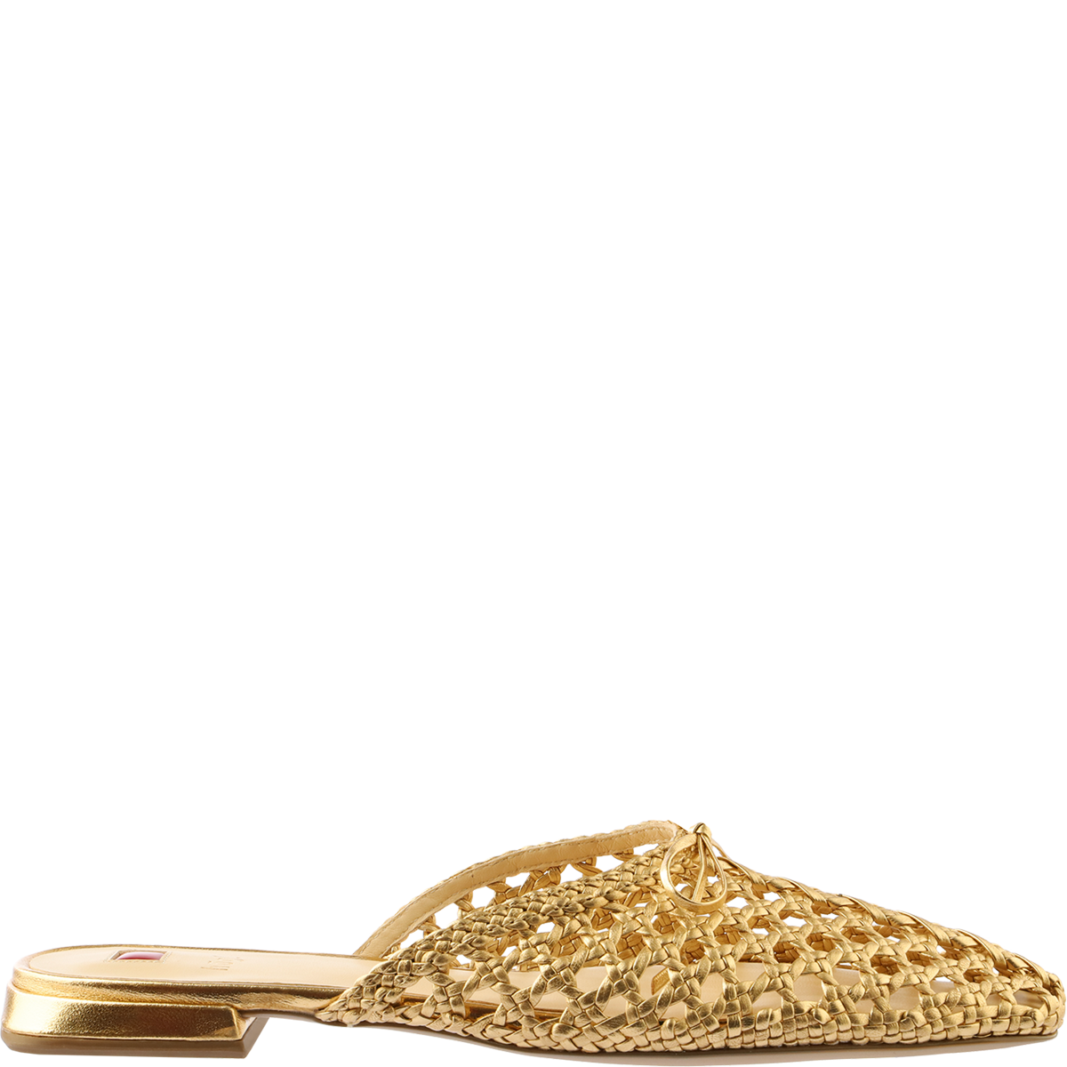 Högl Metallic mules with a sophisticated woven look Metallic