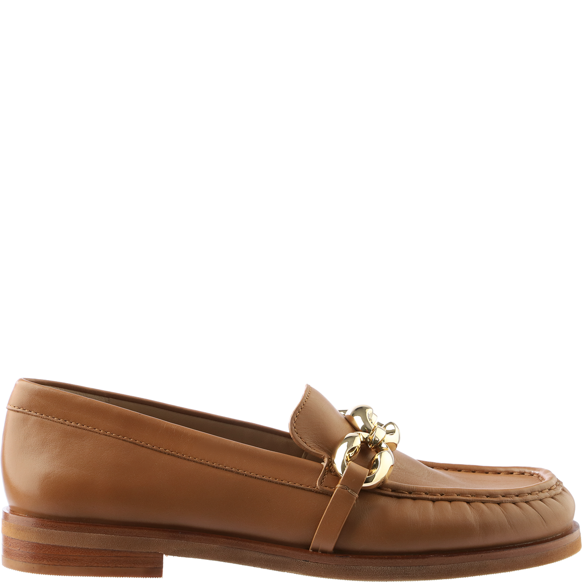Högl Elegant soft leather loafers with decorative elements Brown