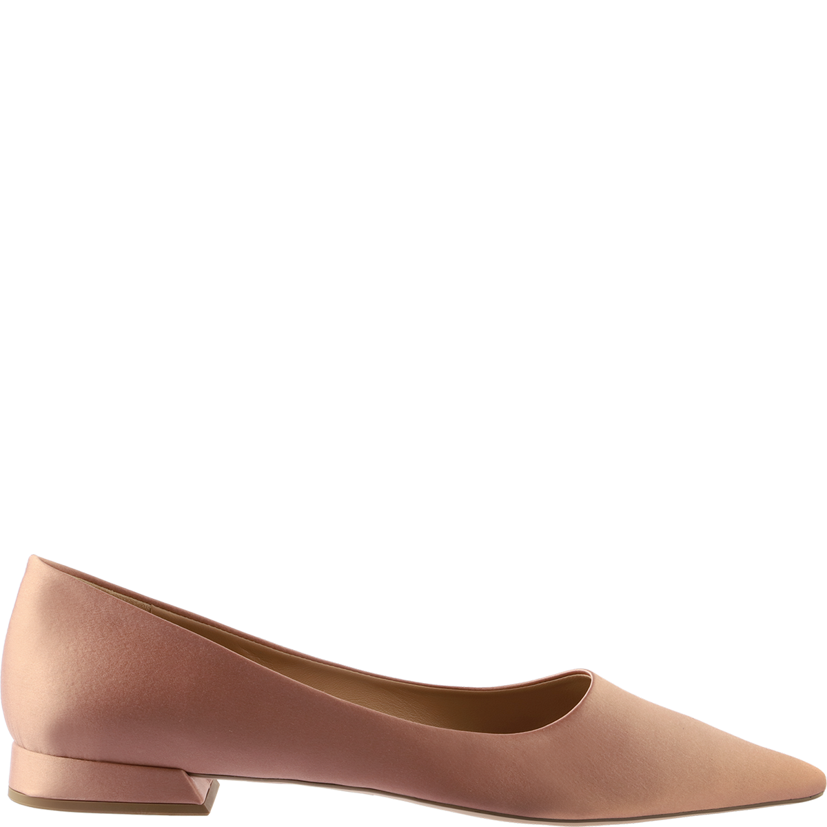 Högl Shiny satin-look pointed toe ballerinas Brown